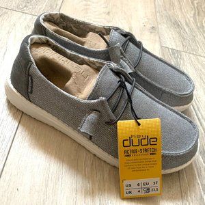 Hey Dude Gray Wendy Lace-up Shoes SPARKLY